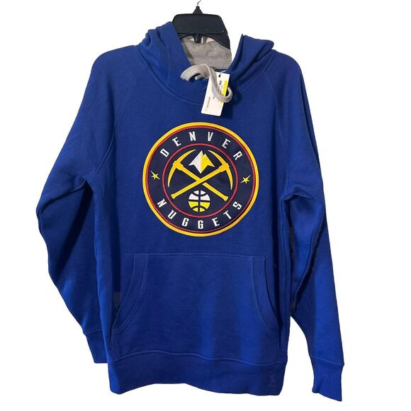 Denver Nuggets Hoodie Mens Small Blue‎ Pullover NBA Basketball-Nice New Antigua - Picture 1 of 14